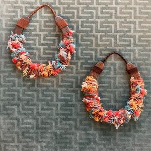 Shabby chic-Good Luck Horse Shoe-hang one above the door or hang as a pair